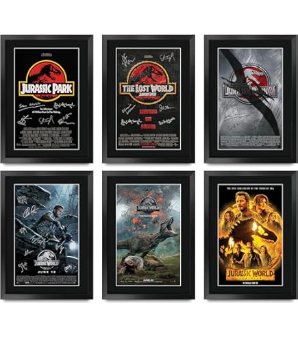 Amazon.com: HWC Trading Jurassic Park Collection 16 x 12